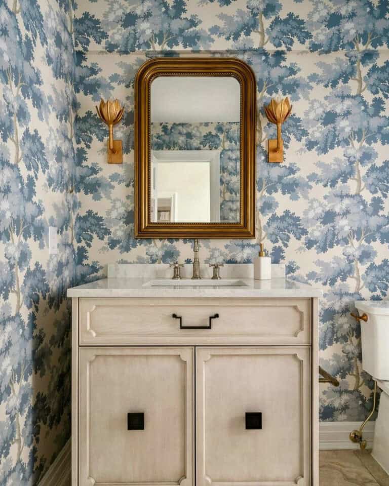 blue powder room ideas feature