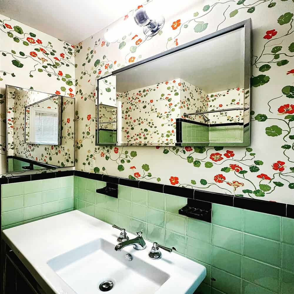 green powder room ideas