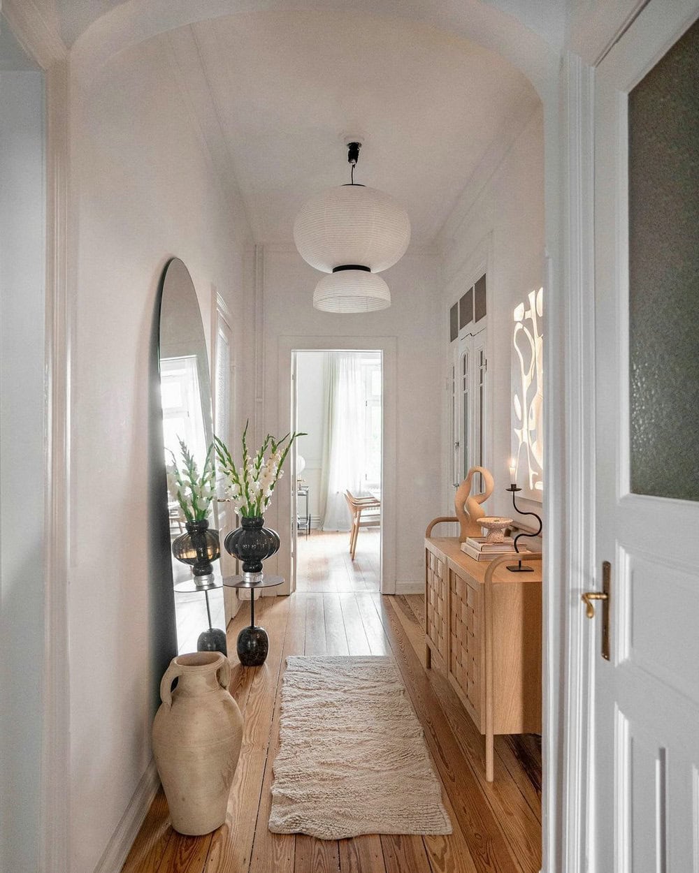 tile entryway wood floor