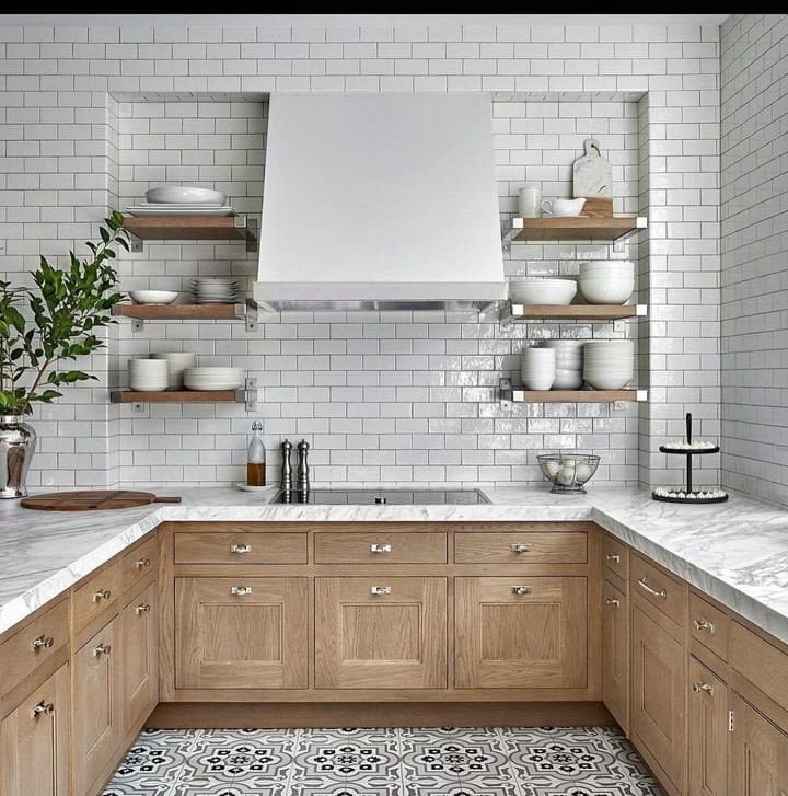 white subway tile gray grout