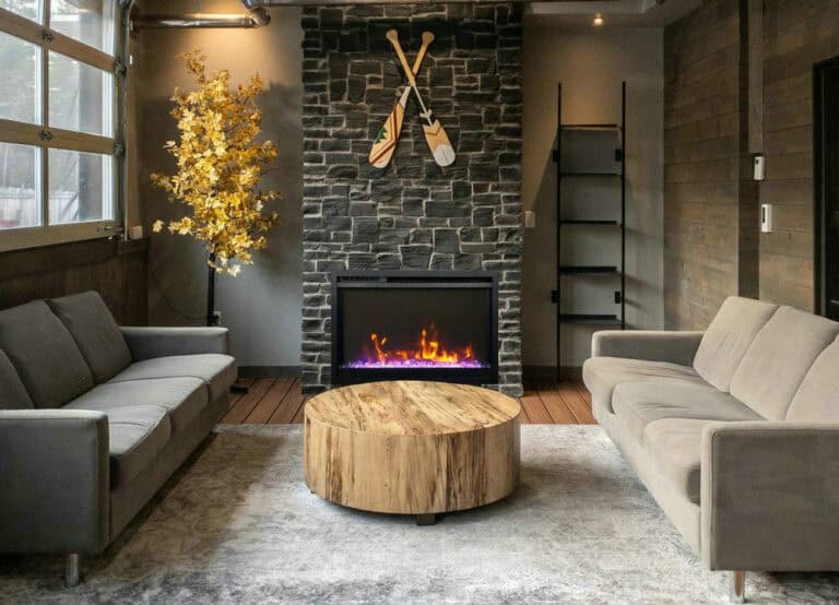 black fireplace surround ideas