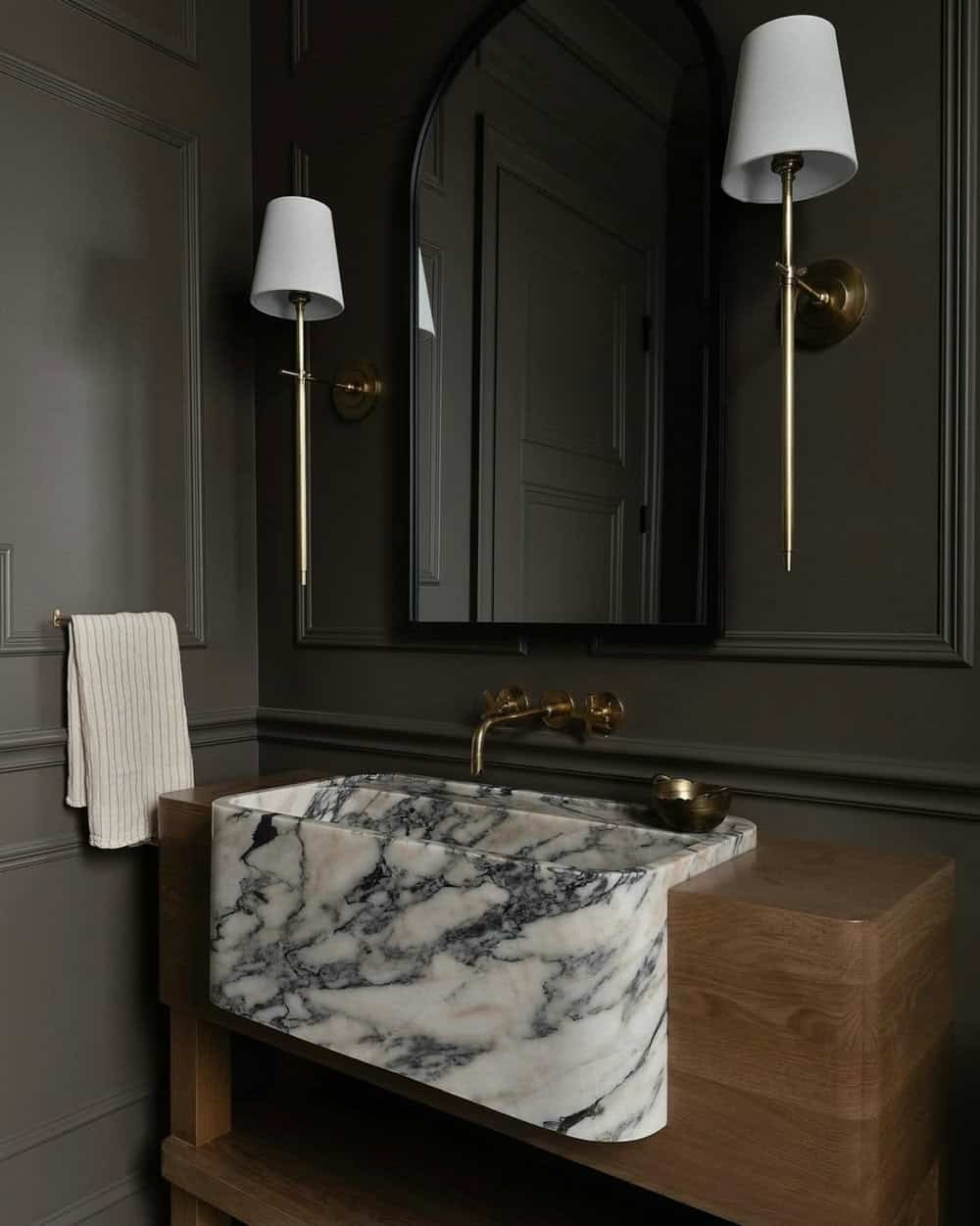 bold powder room