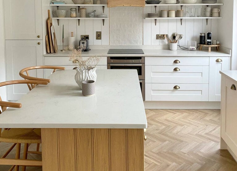 how to lay herringbone tile