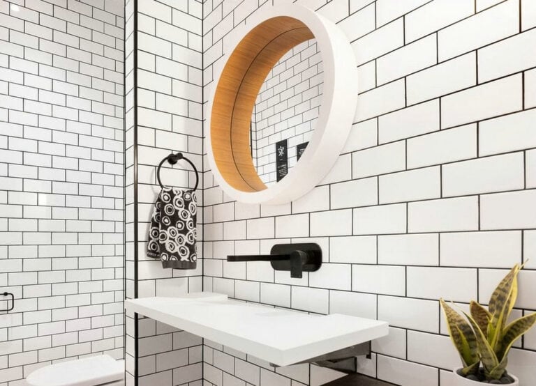 what color grout to use with white tile