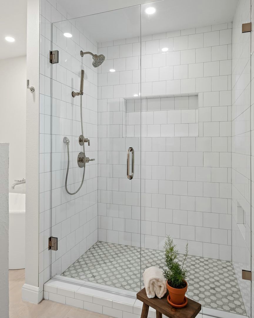 tiling a niche in a shower