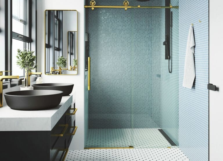 Modern shower floor tile ideas