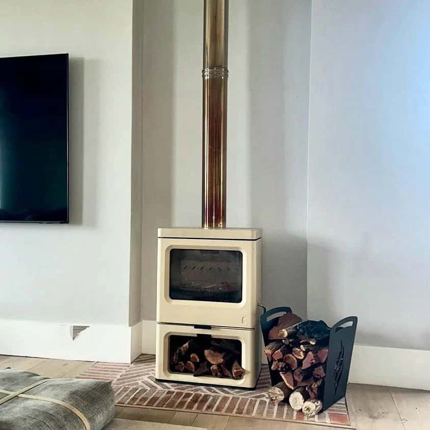wood burning stove hearth ideas