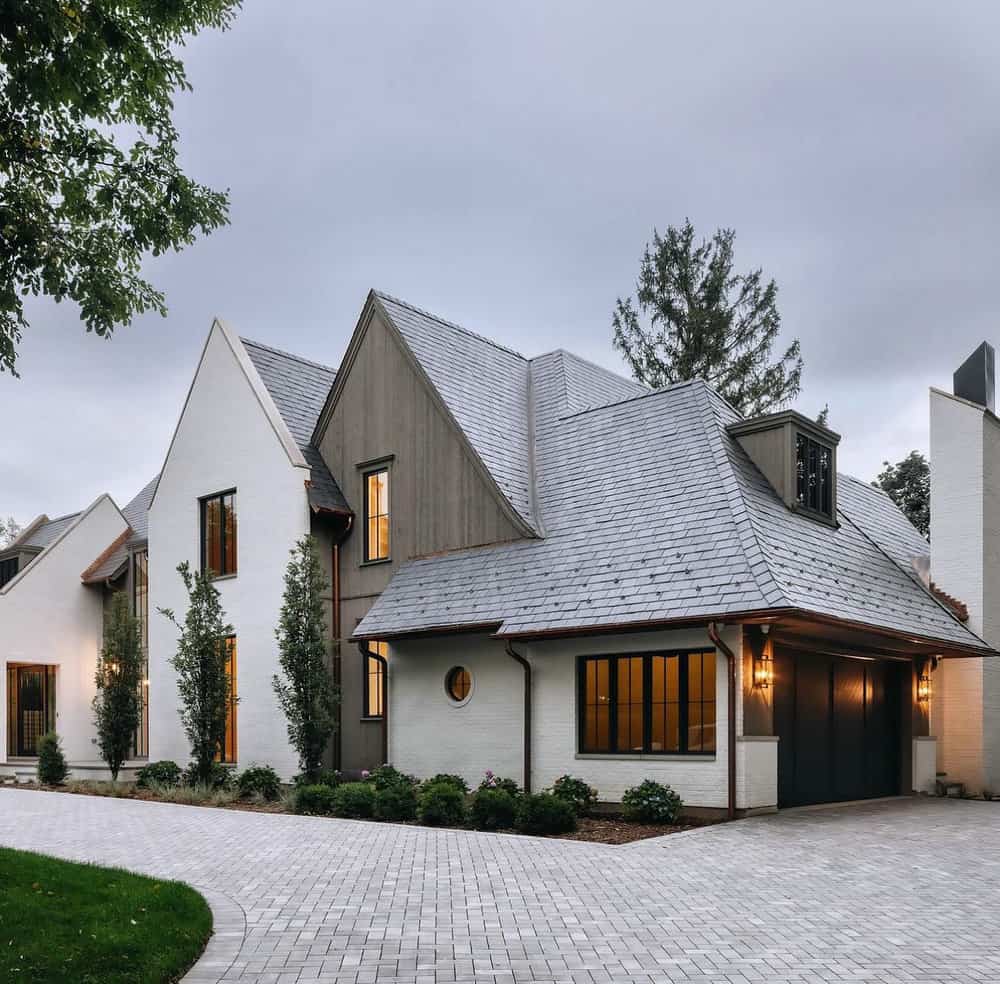 outdoor feature wall
