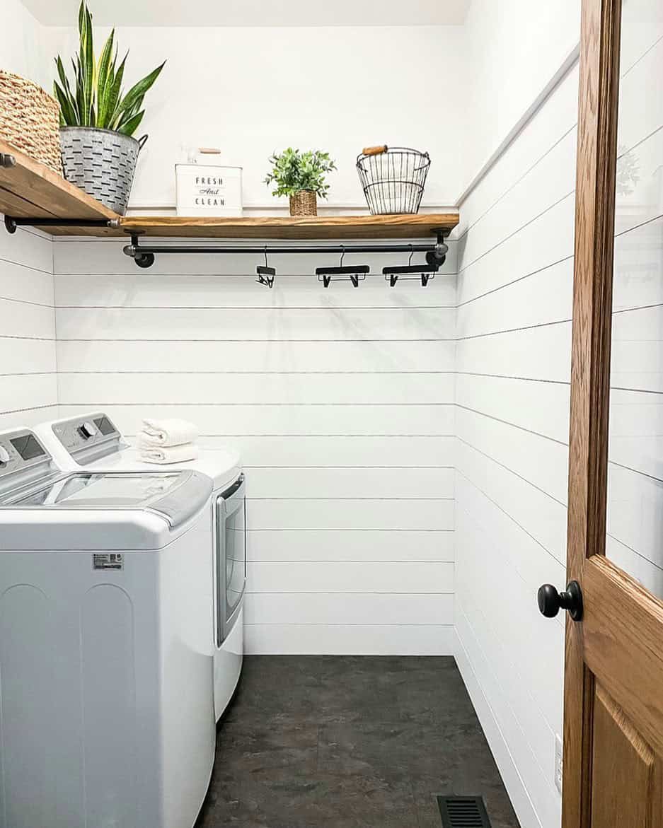 small laundry room ideas with top loading washer