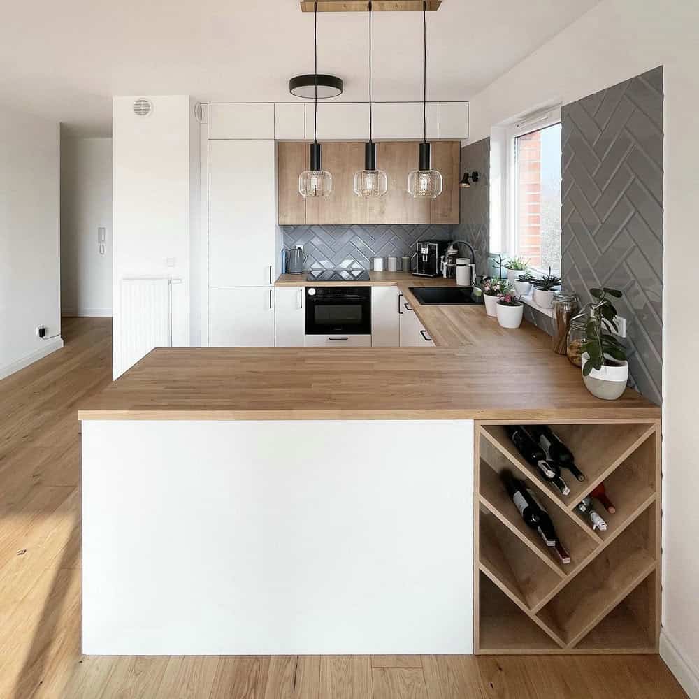 what backsplash goes with butcher block counters