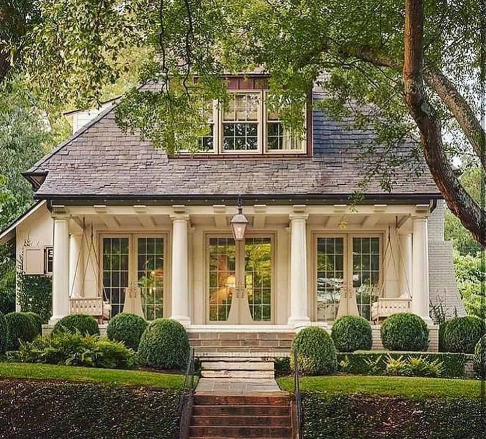 exterior wood accent wall