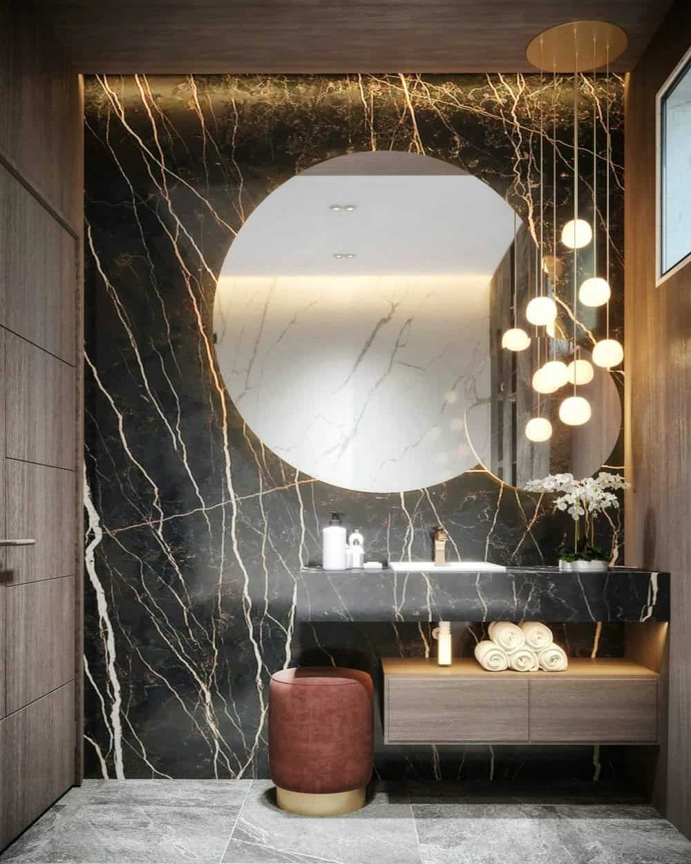 black marble bathroom ideas