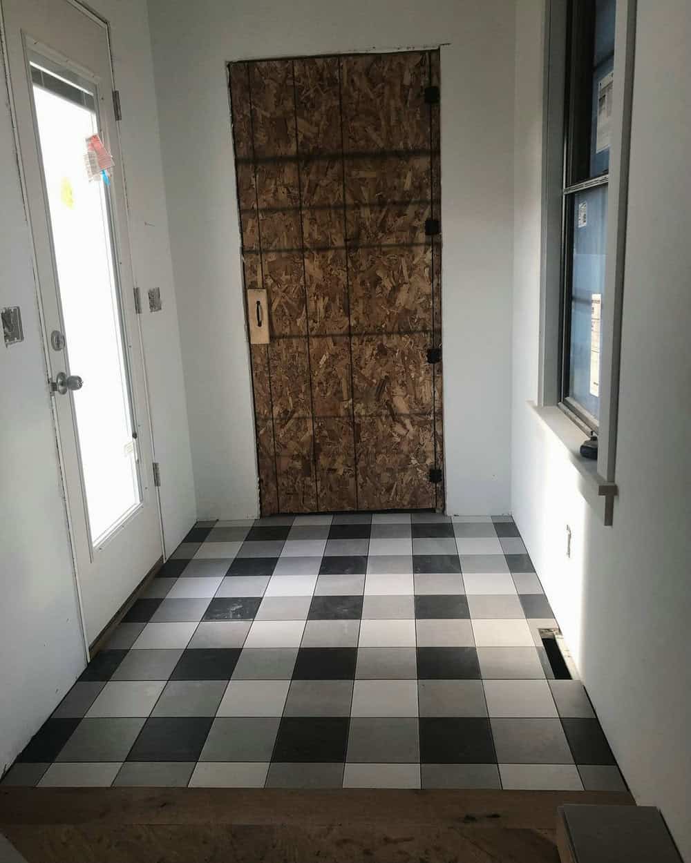 tiled entryway