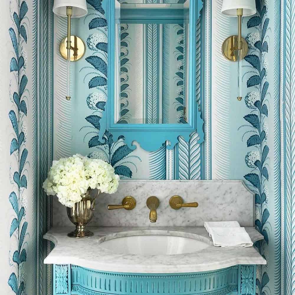 modern farmhouse powder room ideas