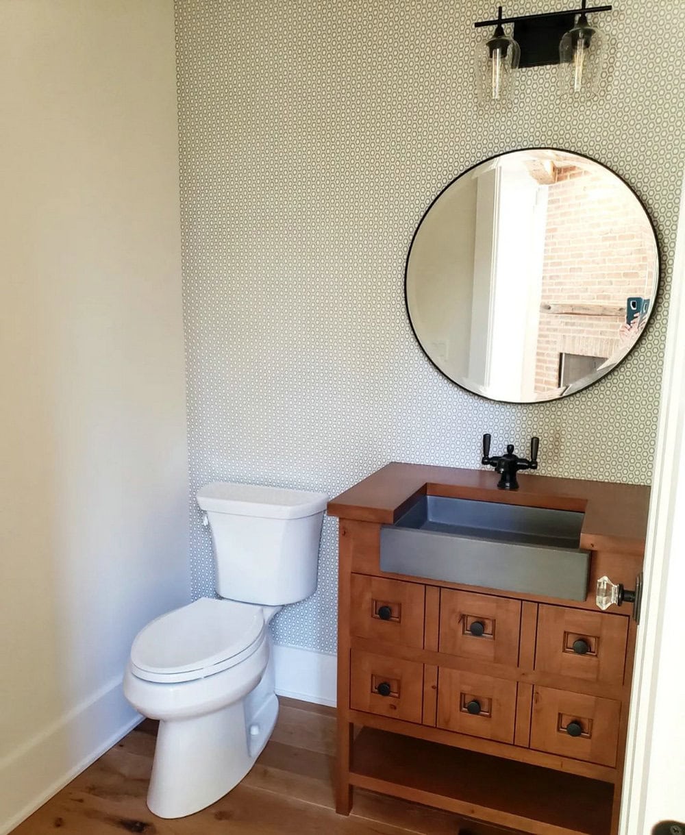 small farmhouse powder room ideas