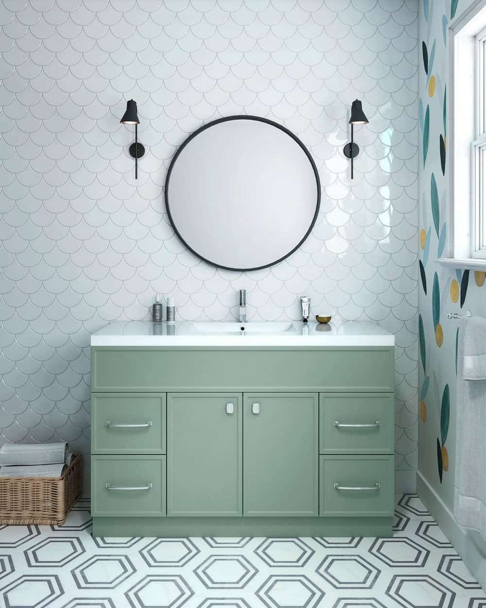 sage green bathroom decor ideas