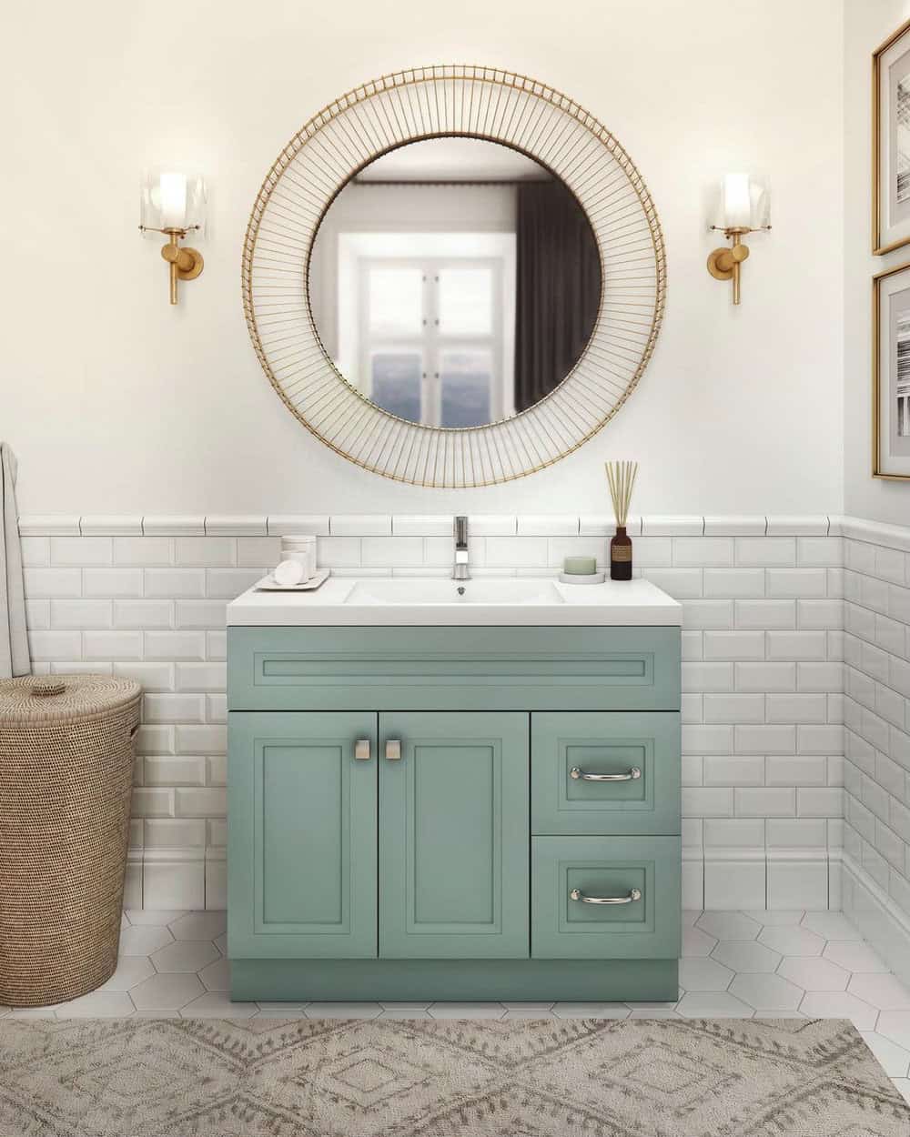 sage green bathrooms images