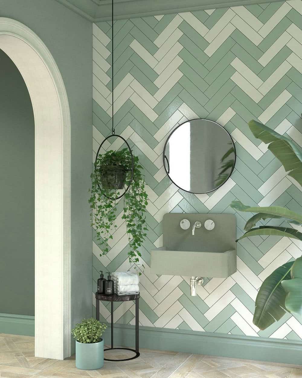 sage green vanity bathroom ideas