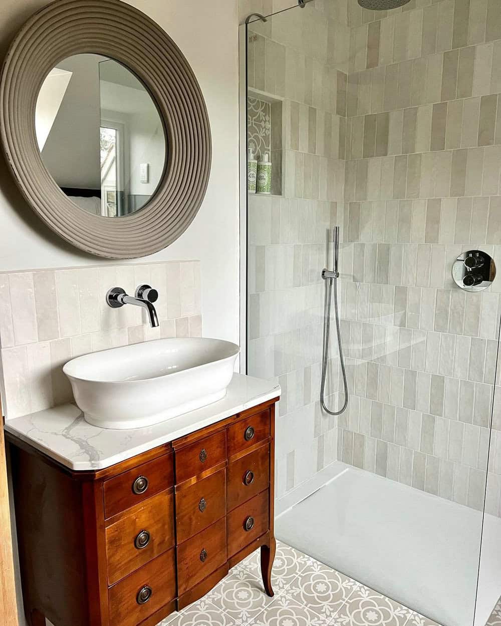 farmhouse bathroom tile
