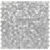 Sleek silver tile hexagons for contemporary kitchen or bathroom backsplash walls