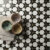 Modern geometric hexagon marble tile used for a decorative tabletop
