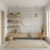 Irisea terrazzo tile accent wall in a modern minimalist entryway