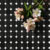 Octagon tile bathroom floor featuring elegant black marble and white dots