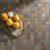 Natural slate square tile backsplash for rustic kitchen countertop decor