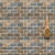 Rustic slate subway tile installed as a textured bathroom shower wall