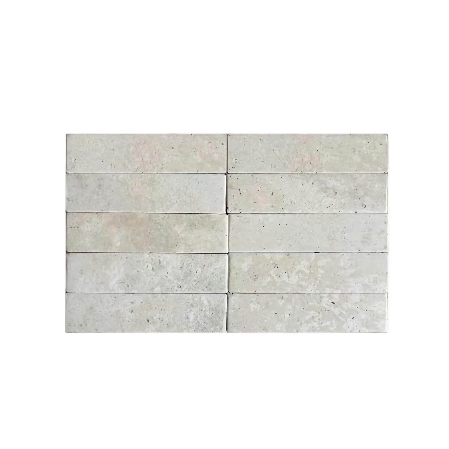 Light gray concrete tiles with a smooth, matte texture and subtle speckled pattern.