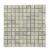 Cream marble mosaic tile with smooth texture and subtle gray veining.