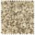 Decorative peel and stick tile wall design in neutral tones.
