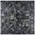 Black peel and stick wall tile for easy DIY backsplash updates.