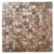 Mother of pearl shell tile mosaic with iridescent, natural seashells in warm tones, perfect for luxurious wall or backsplash.