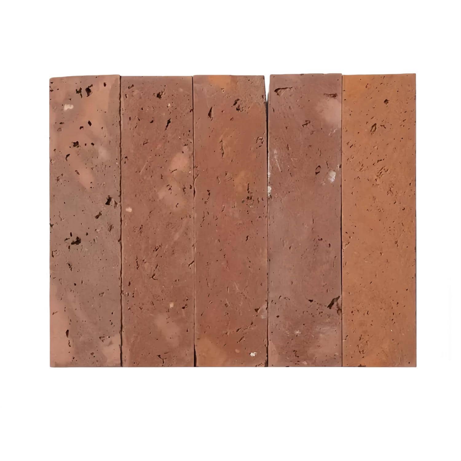 Terracotta tile in warm rust hue with textured surface and subtle color variations.