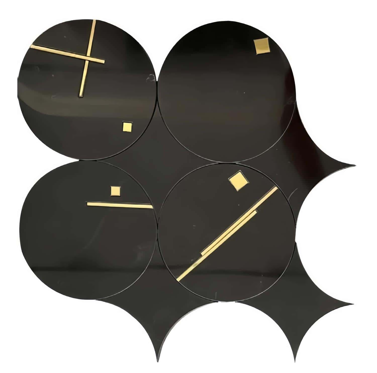 Describe tile color, texture, and.