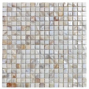 Natural White 3/5×3/5 Mother Of Pearl Backsplash Tile