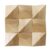 Wooden tile with geometric design, light natural finish, smooth texture, and subtle grain.