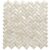 Elegant shell tile with a herringbone pattern, made from oyster shells, perfect for luxurious interior accents.