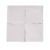 White ceramic tiles with a smooth surface and clean, minimalist design.
