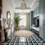 Describe tile color, texture, and.