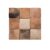 Variety of terracotta and beige tiles with weathered, textured surfaces, showcasing natural clay material and earthy tones.