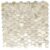 Elegant hexagon shell tile with iridescent pearl finish. Perfect for luxurious walls and backsplashes.