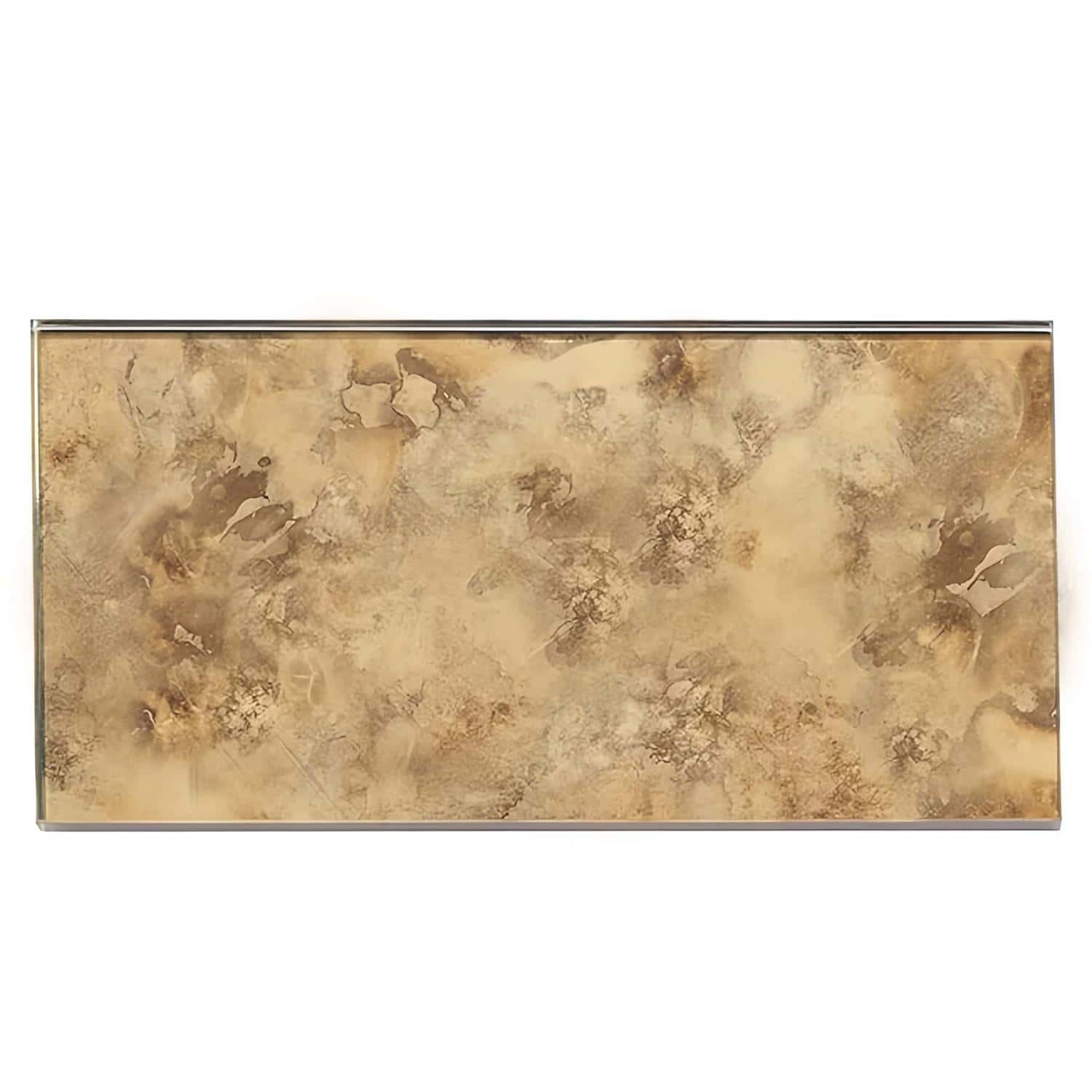 Beige marble tile with a smooth, polished surface and natural stone texture, ideal for sophisticated interior design.