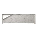 Gray concrete tile with a rough, textured surface and subtle speckled pattern, ideal for modern and industrial interior desig.