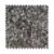 Close-up of peel and stick wall tile with a scalloped, mosaic design in shades of gray and black.