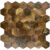 Hexagon peel and stick tile with a marble-like finish for easy wall and backsplash updates.