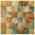 Image of colorful peel and stick wall tiles with a rustic, textured appearance in shades of blue, brown, and beige.
