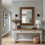 Describe tile color, texture, and.
