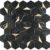 black geofit gold hexagon peel and stick wall tile pattern